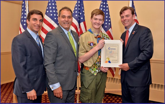 LEGISLATOR KENNEDY ATTENDS COURT OF HONOR FOR EAGLE SCOUT LAWRENCE JOSEPH BRUSSELL, JR..jpg